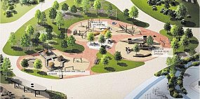 В Сорочинске на месте пустыря почти закончили создание нового парка. В этом году там посадят липы и серебристый клен