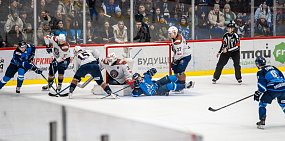 Во время матча. Фото пресс-службы ХК «Южный Урал»