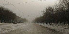 В Орске и на востоке области бушует метель