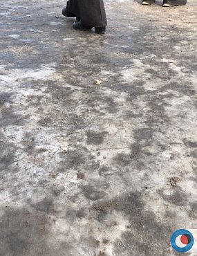 ﻿Тротуары на другой стороне площади Васнецова, 11.01.2020