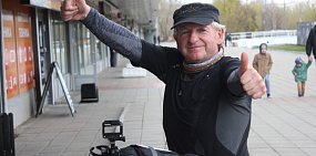 Оренбург посетил путешественник, который едет на велосипеде из Германии в Китай