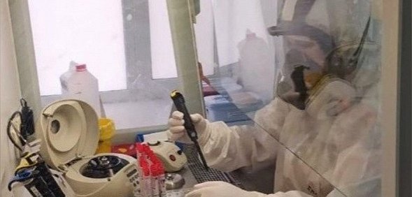 Так проводятся исследования тестов на коронавирус. Фото: Instagram Дениса Паслера