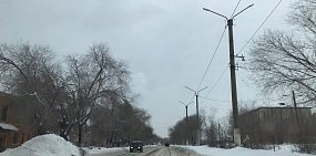 Улица Вокзальная в Орске, 10.01.2021