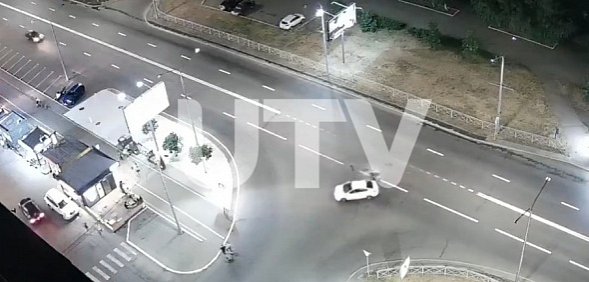 Момент столкновения мотоциклиста  с Kia Rio в Оренбурге попал на видео (видео)