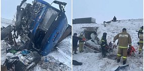 На месте ДТП. Источник: МЧС России по Оренбургской области