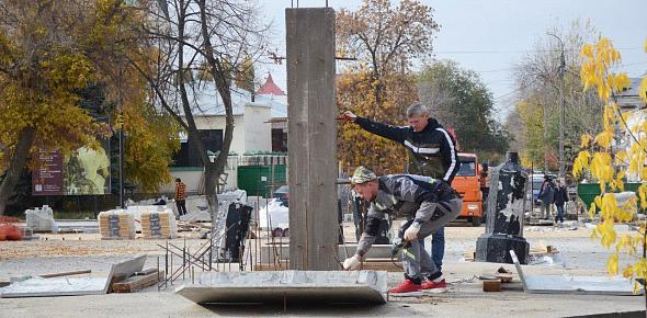 Работы в сквере. Фото администрации Оренбурга 
