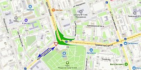 С сегодняшнего дня в Орске изменилось движение в районе пл. Шевченко. «Главная дорога» теперь тоже идет по-другому 