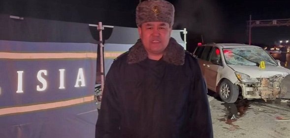  Авария на трассе Актобе – Оренбург, фото: скрин с видео полиции Актобе