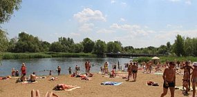 Пляж в Оренбургской области, фото из архива