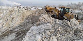 В Оренбурге работают три специальных полигона для снега, который вывозят с улиц 