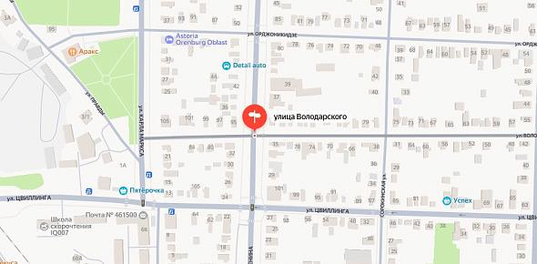 Ул. Володарского в Соль-Илецке. Источник: Яндекс.карты