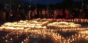 21 июня в Орске вновь нарисуют Огненную картину войны из сотен свечей