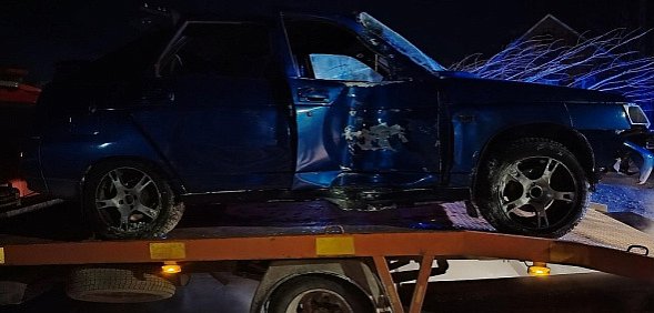 На месте ДТП. Фото от полиции Оренбуржья 