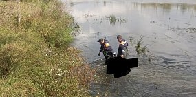 Водолазы на месте событий. Фото Департамента ПБ и ГЗ
