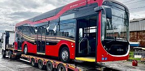 Новый троллейбус «Синара» из Челябинска едет в Оренбург