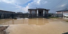 Затопленный участок в новом микрорайоне