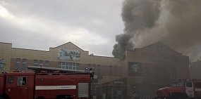 В Оренбурге горел ресторан «Роза ветров»
