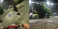 Момент ДТП и на месте происшествия. Второе фото - УМВД России по Оренбургской области