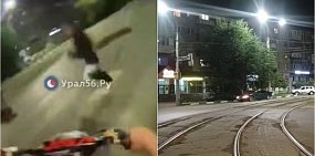 Момент ДТП и на месте происшествия. Второе фото - УМВД России по Оренбургской области