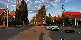 В Оренбурге 15-летний мотоциклист пострадал в ДТП с автомобилем