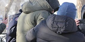 Один из задержанных участников несанкционированной акции в Оренбурге