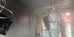 На месте пожара. Источник: МЧС России по Оренбургской области