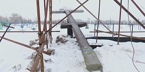  В Оренбурге на братской могиле жертвам репрессий установили крест-Голгофа