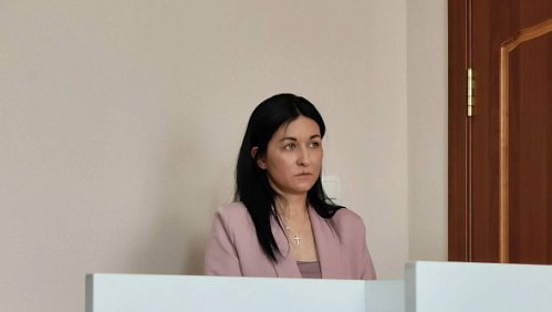 Ольга Романова, бывшая сотрудница минарха, на заседании в Ленинском районном суде 