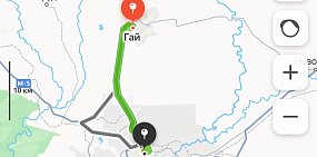 Дорога Гай-Орск на Яндекс.Карты