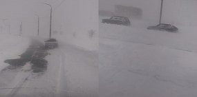 Транспортный коллапс в 7-м микрорайоне Орска: автомобили застревают в снегу 