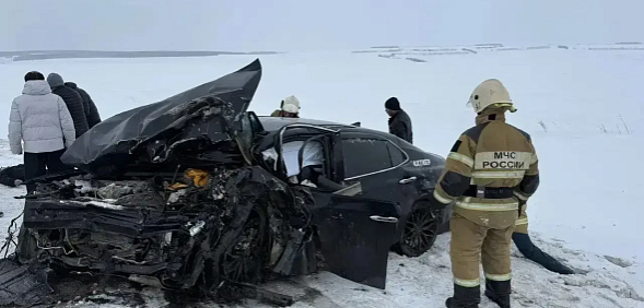 На месте ДТП. Источник: МЧС России по Оренбургский области 