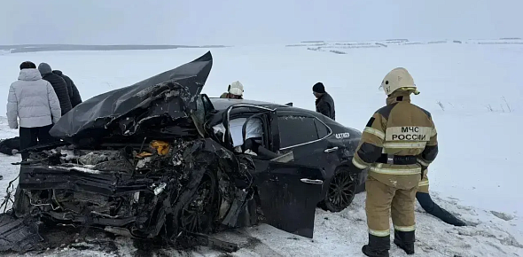 На месте ДТП. Источник: МЧС России по Оренбургский области 