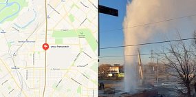 Улица Терешковой и место прорыва. Источник: Яндекс.карты и «Вести Оренбуржья»