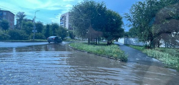 В Орске после ливня 15 августа