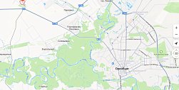 Перекрытый участок на Яндекс. Карты