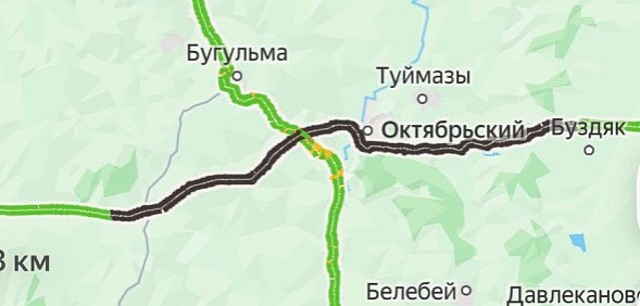 Более 150 км трассы М-5 «Урал» перекрыты в Оренбургской области из-за непогоды