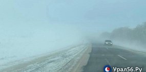 Метель на трассе. Фото из архива