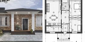 Проект дома и планировка. Источник: Бесплатная площадка объявлений