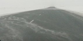 Оренбуржцы сообщают о плохой видимости на трассе Оренбург-Соль-Илецк