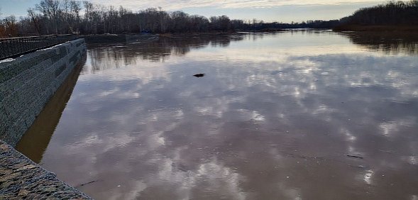 Уровень воды в Урале у Оренбурга вырос до 460 см