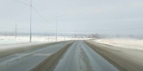 На трассе Оренбург - Орск