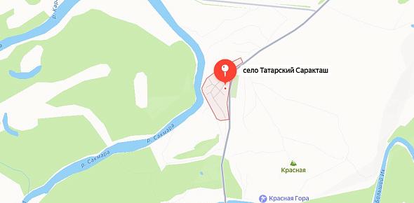 Село Татарский Саракташ на Яндекс.картах 