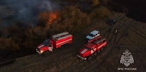 Под Новоорском ликвидировали ландшафтный пожар
