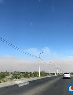 В районе очистных сооружений в Новотроицке бушует пожар