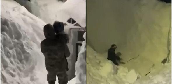 Последствия снегопада. Источник: ТГ-каналы Mash и Readovka