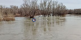 Урал в районе никельского моста 20 марта 