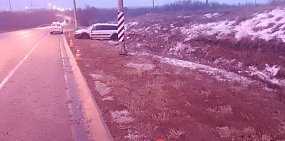 На месте аварии. Фото УМВД по Оренбургской области