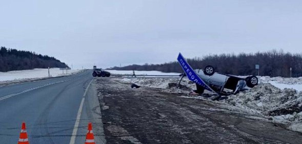 На месте ДТП. Источник: УМВД России по Оренбургской области