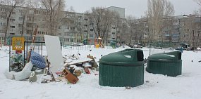 Контейнерная площадка в Оренбурге