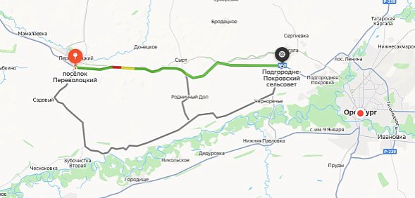 Перекрытие трассы М-5 Оренбург - Самара в Переволоцком районе Оренбургской области продлили до 13:00 3 февраля